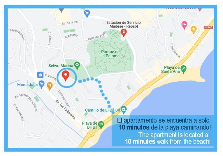 2Bdr Sunny Apartment With Pool And Private Parking In Benalmádena Extérieur photo